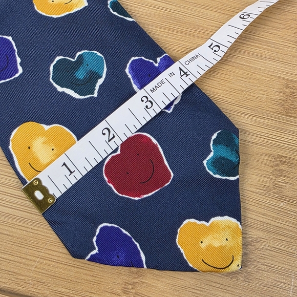 Colorful Happy Hearts Patterned Tie By Save The Children - Picture 2 of 6